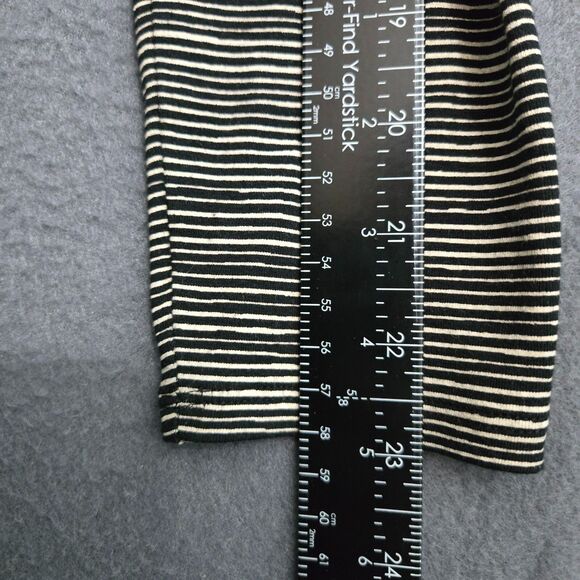 J.Jill Wearever Women XS Black White Striped Open Front Cardigan Stretch - Picture 10 of 11